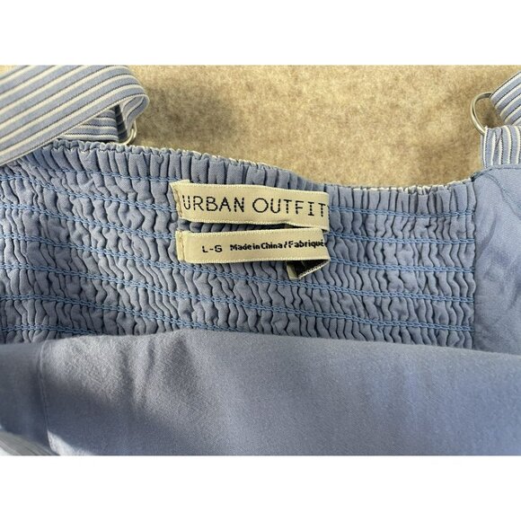 Urban Outfitters Women’s Large Midi Dress Flair Button Side Slit Summer Halter - Picture 6 of 15